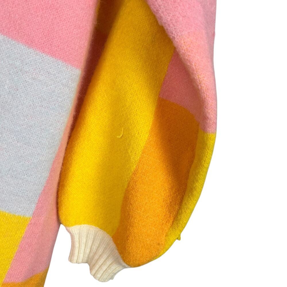Anthropologie Amadi Long Sleeve Pastel Colorblocked Button Front Cardigan XS - Picture 6 of 7